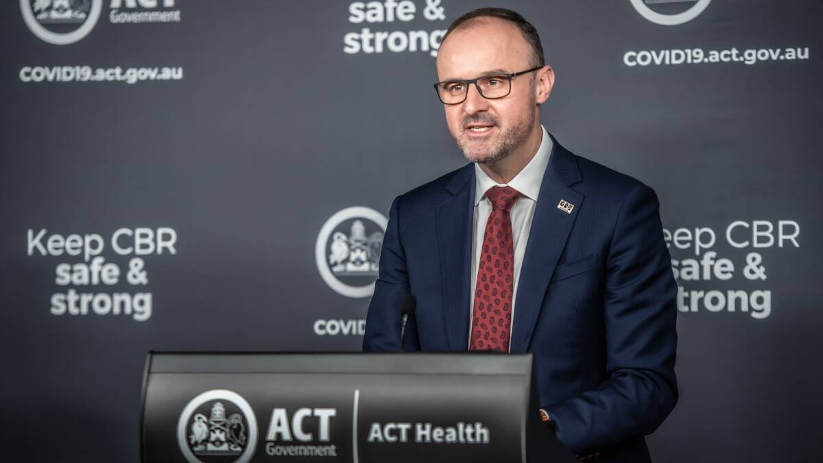 ACT Chief Minister Andrew Barr has urged young people to not take unnecessary risks. Picture: Karleen Minney