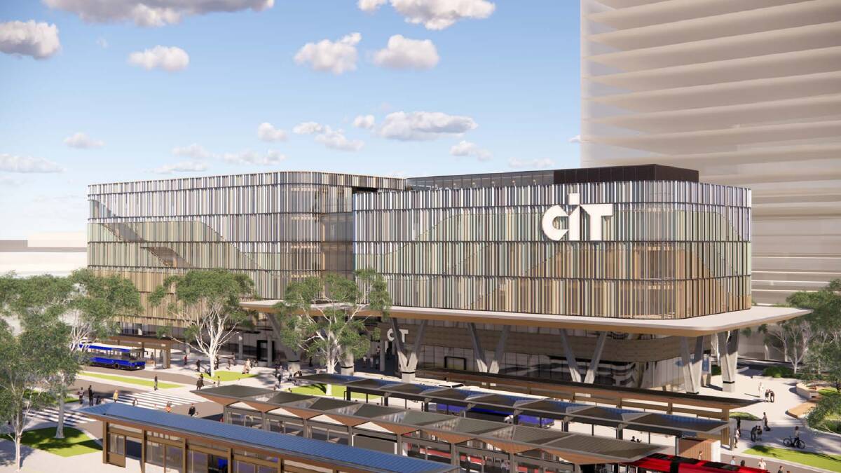 An artist's impression of the new CIT Woden campus. Picture supplied 