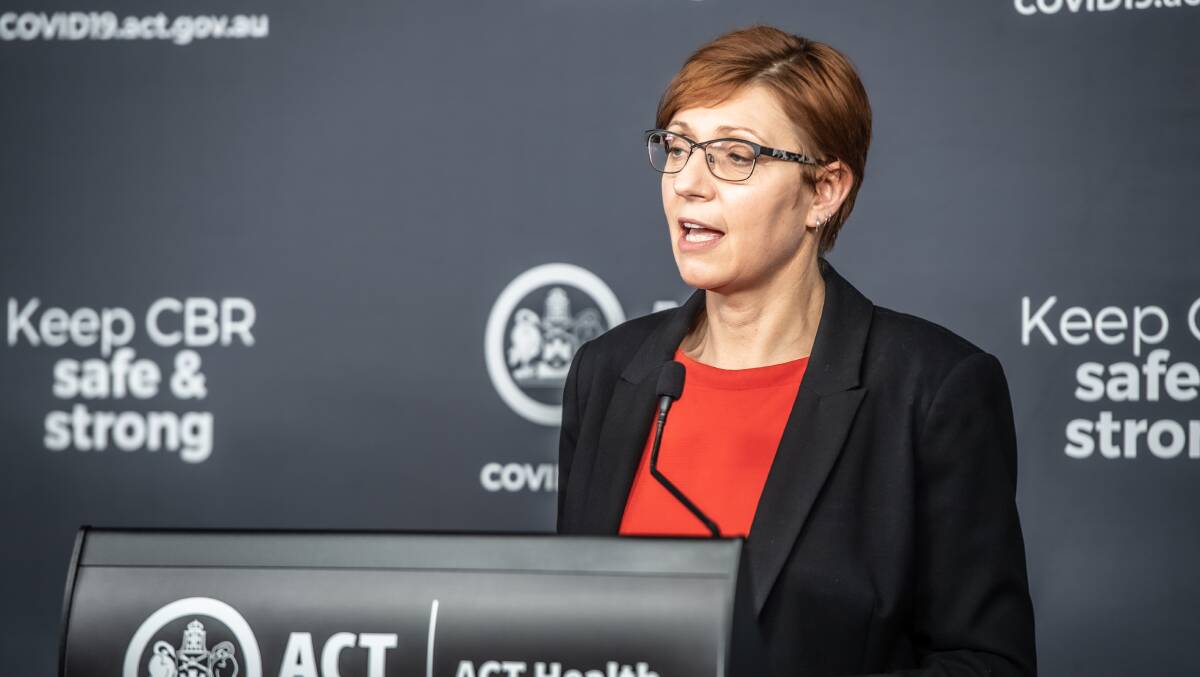 ACT Health Minister Rachel Stephen-Smith says health authorities are assessing the risk from the Omicron variant. Picture: Karleen Minney 