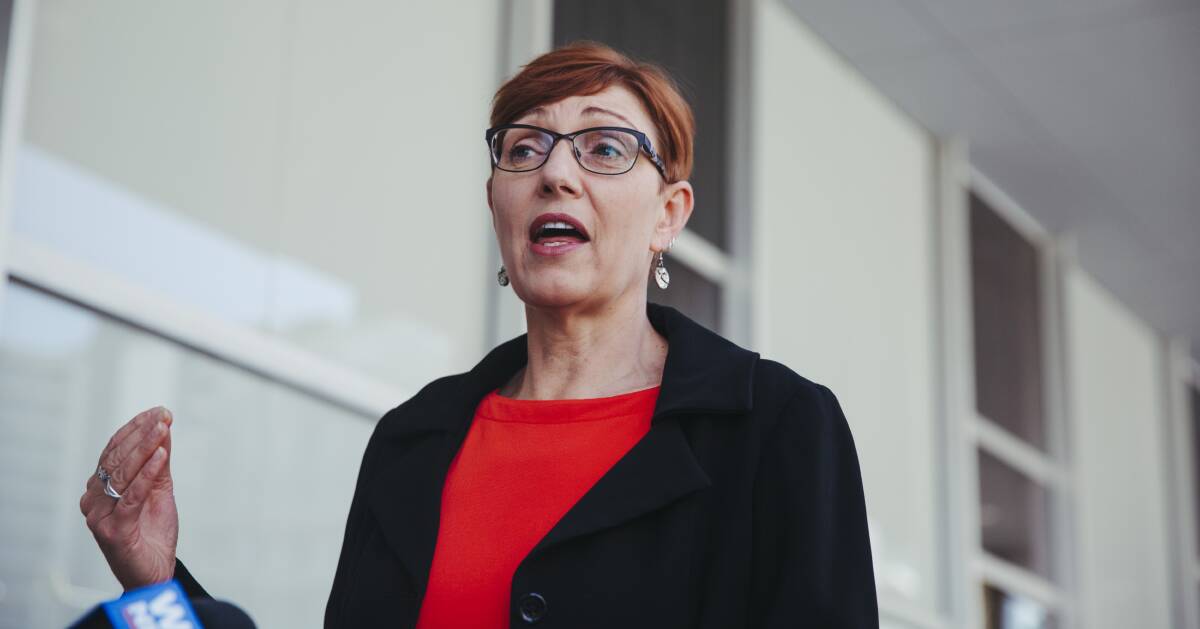 Health Minister Rachel Stephen-Smith said frontline health workers across Canberra's hospitals will need to have had three COVID-19 vaccine doses. Picture: Dion Georgopoulos