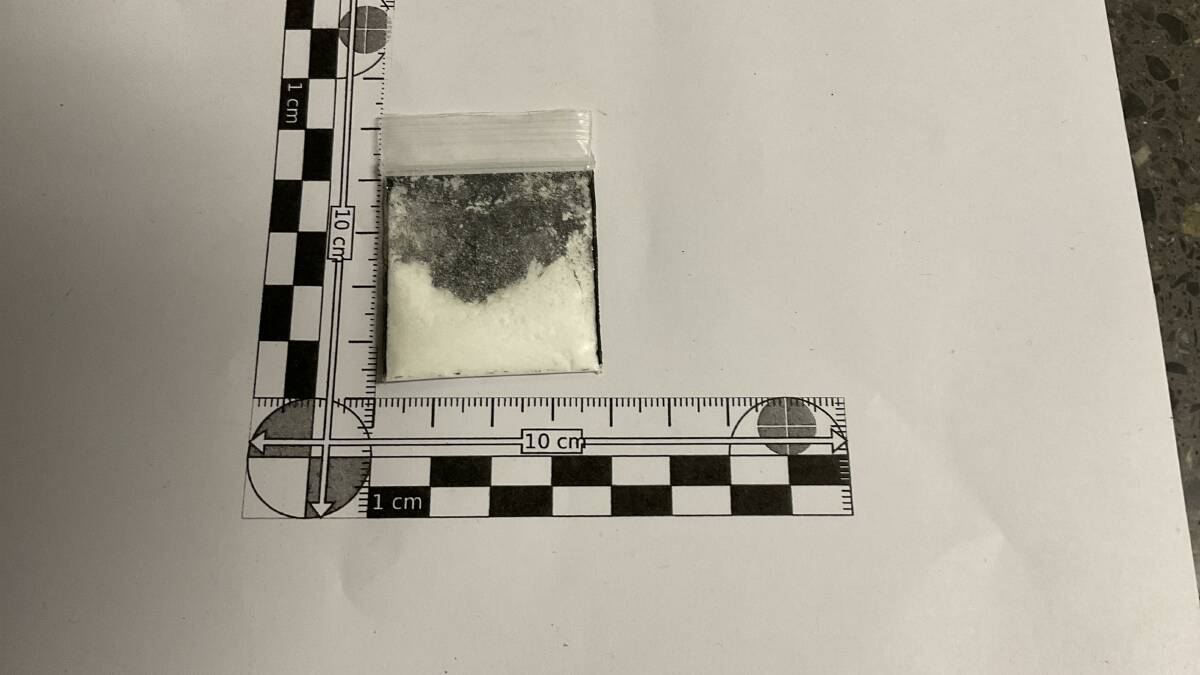 A photo of the drug, dubbed CanKet, which was discovered at the fixed pill testing site. Picture by Malcolm McLeod 
