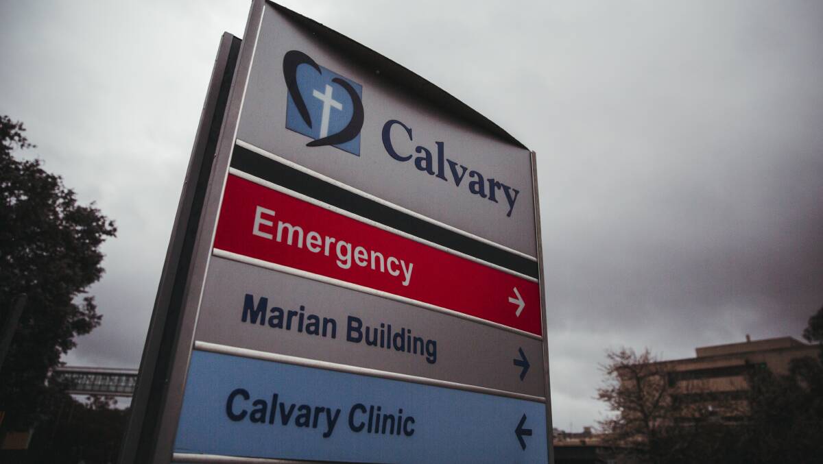 A specialist respiratory ward has been set up at Calvary. Picture: Dion Georgopoulos 