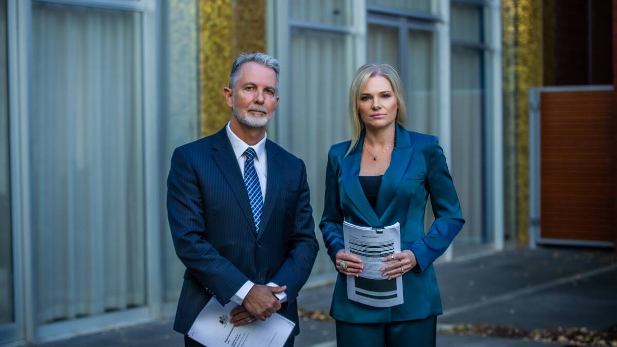 Acting Opposition Leader Jeremy Hanson and opposition health spokeswoman Leanne Castley have called for a royal commission into the ACT's health system. Picture by Karleen Minney