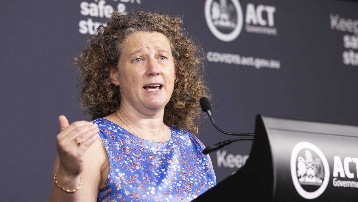 ACT chief health officer Dr Kerryn Coleman. Picture by Keegan Carroll 