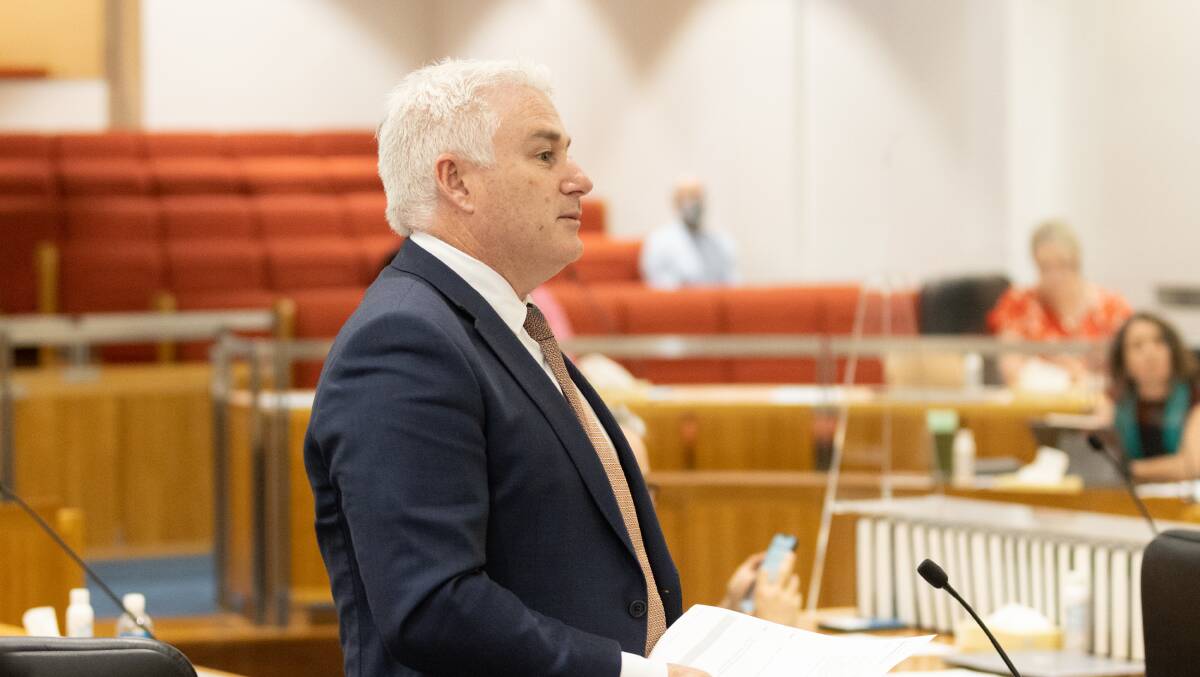 Opposition spokesman for emergency services James Milligan will call for an inquiry into the ACT government's response into storms in west Belconnen in January. Picture: Sitthixay Ditthavong 