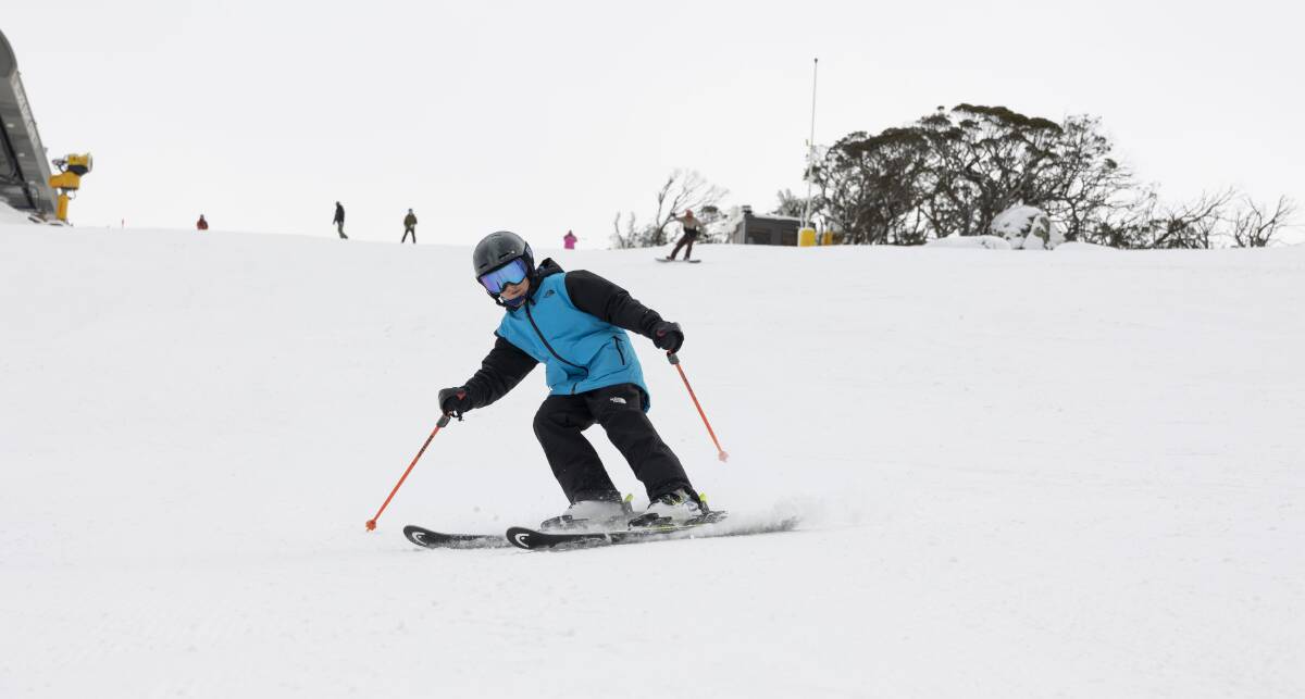 Skiers have hit the slopes one week earlier than anticipated at Perisher. Supplied: Perisher 