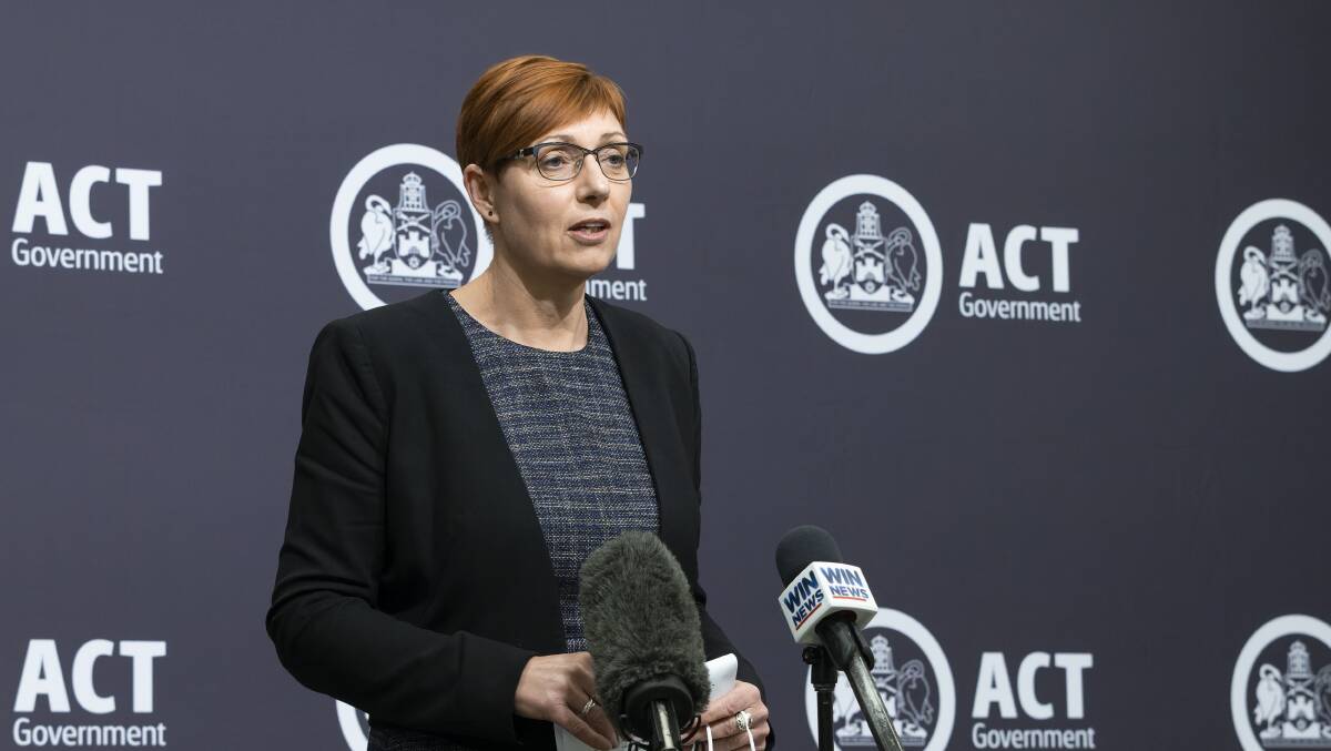 Health Minister Rachel Stephen-Smith has announced the upcoming ACT budget will have funding for extra health workers. Picture: Keegan Carroll 