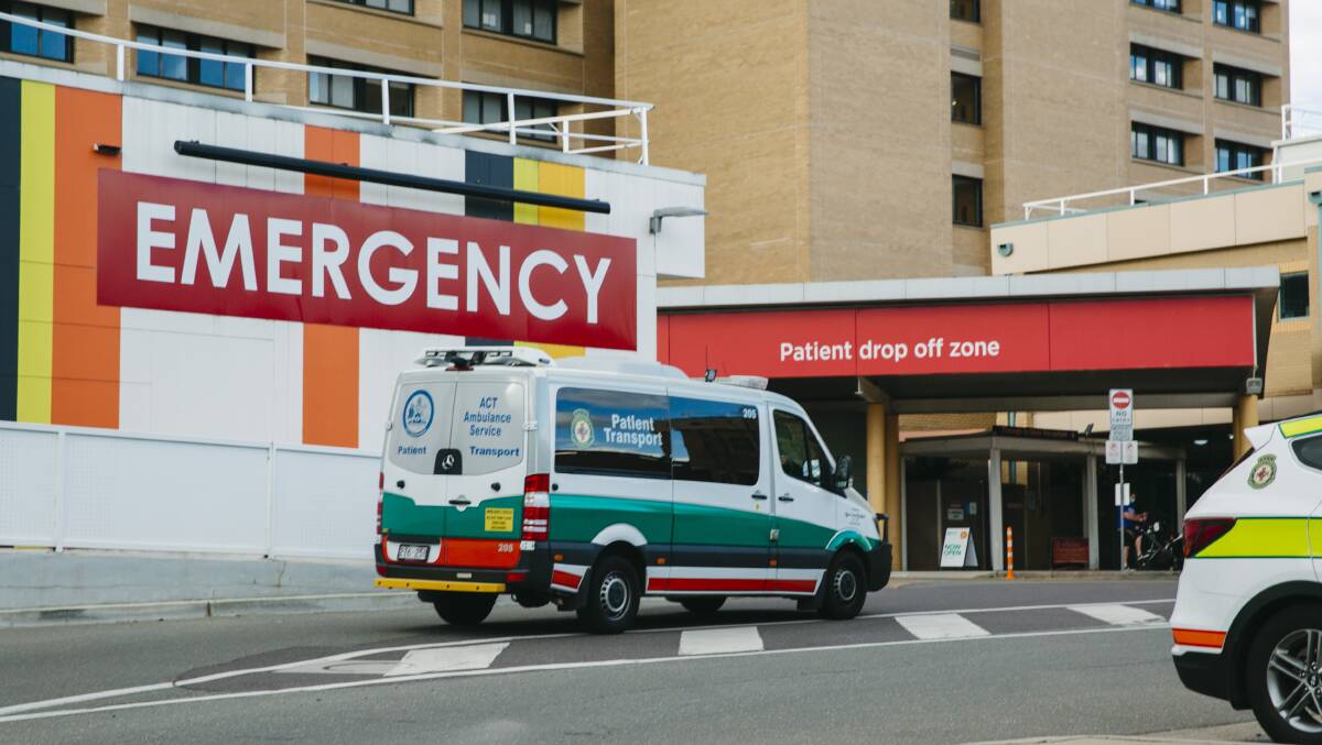 The latest report card for ACT Health has shown only 39.7 per cent of patients in Canberra's emergency departments were seen on time. Picture by Dion Georgopoulos 