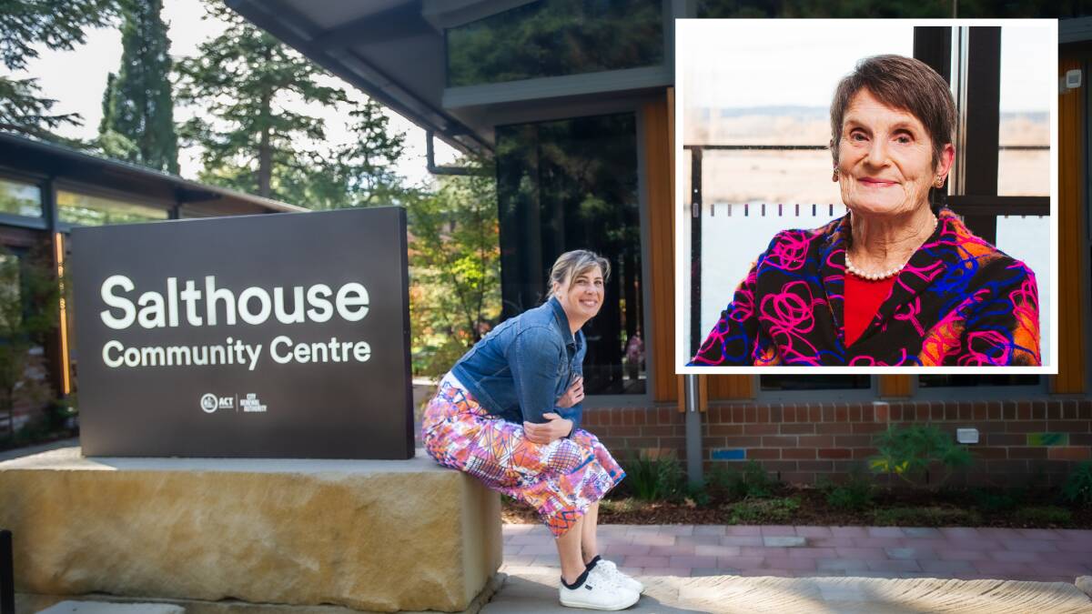 Luisa Fearnside at the Salthouse Community Centre named after her late mother Sue (inset). Pictures by Karleen Minney, Jamila Toderas 