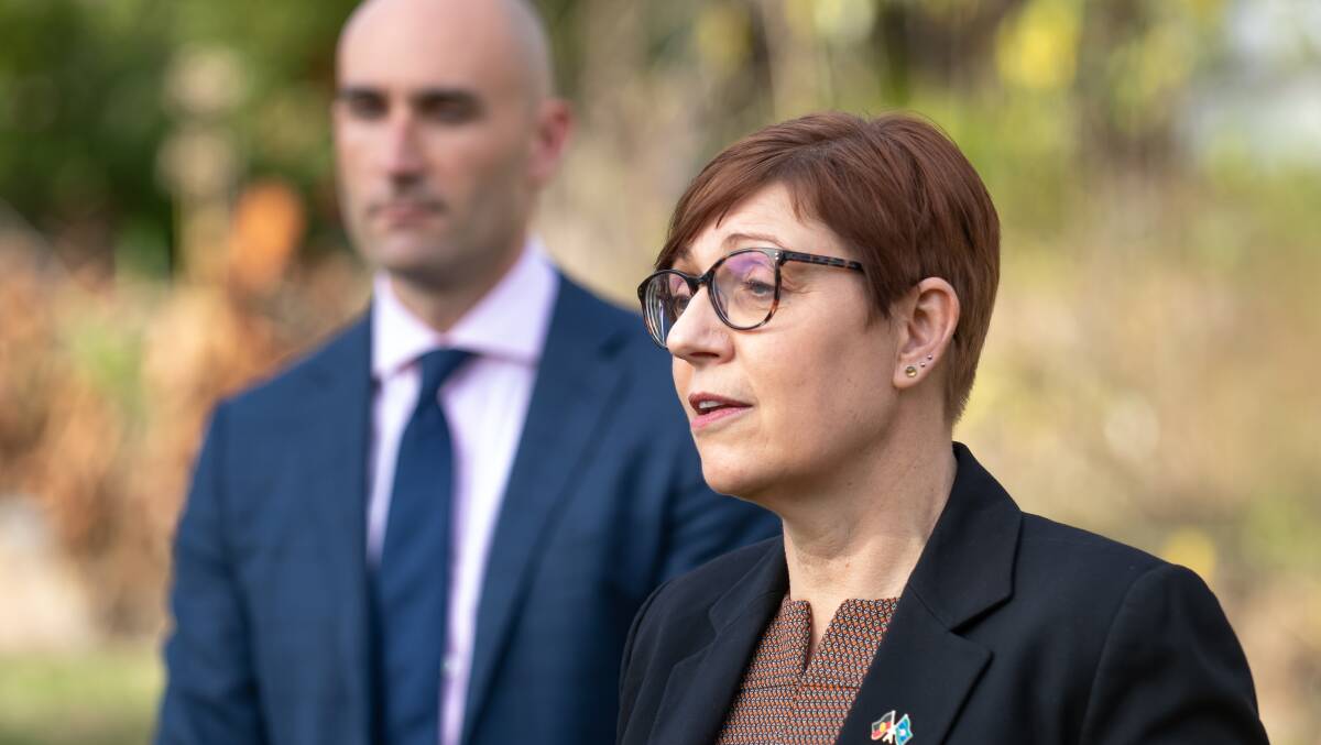 Health Minister Rachel Stephen-Smith at North Canberra Hospital on the day the ACT government took control. Picture by Elesa Kurtz 
