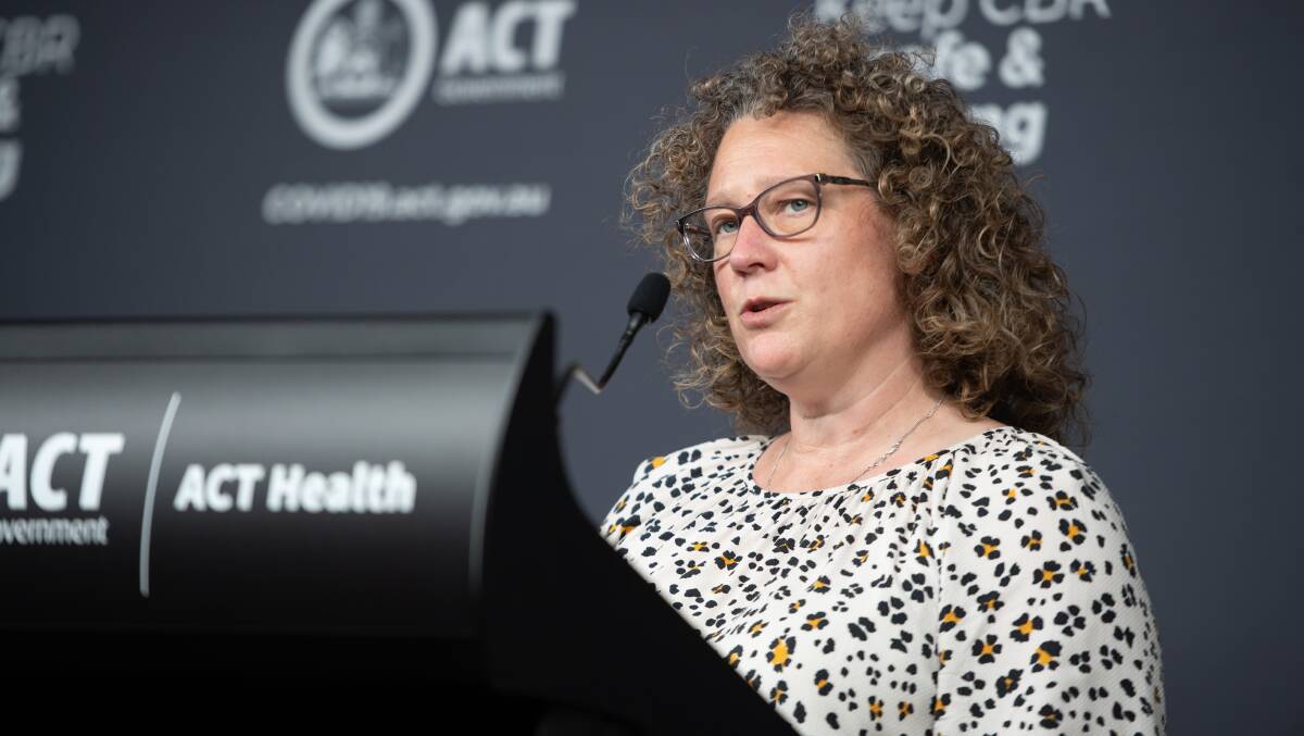 ACT Chief Health Officer Dr Kerryn Coleman. Picture: Karleen Minney 