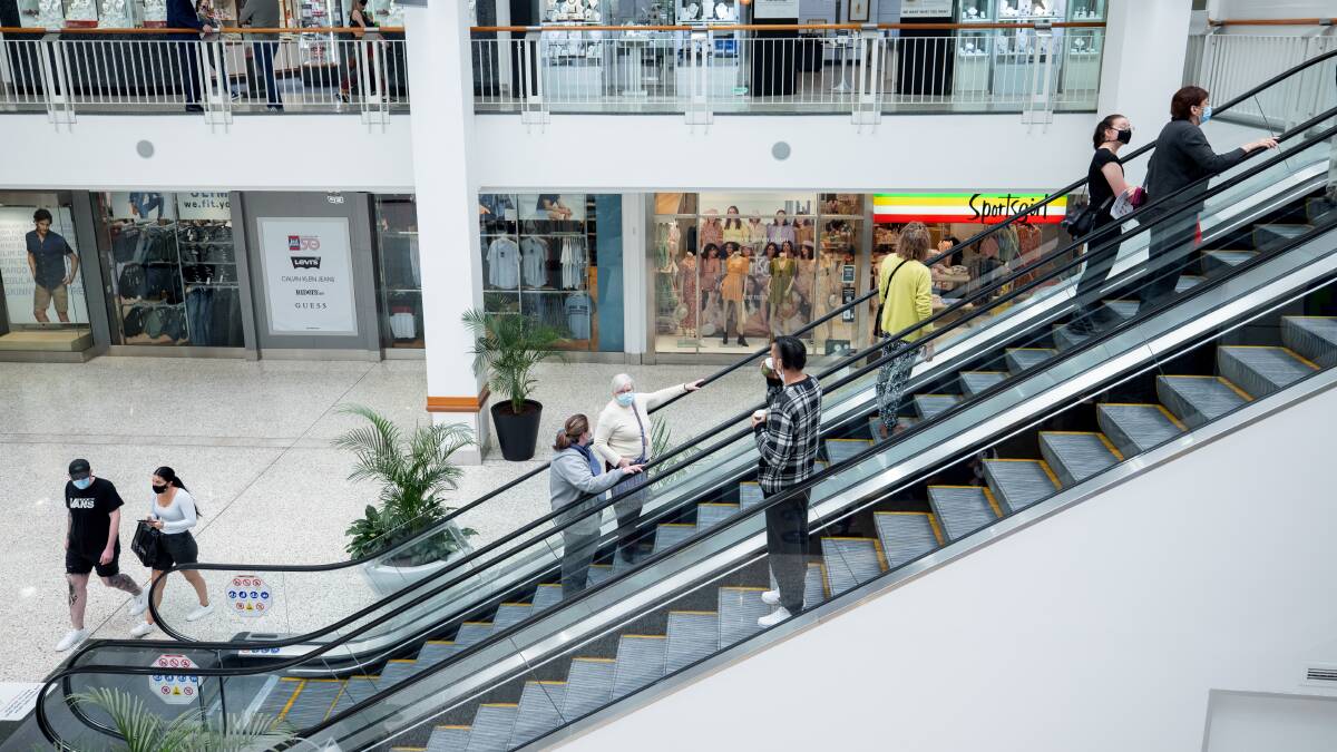 Canberrans returned to retail shopping centres on Friday. Picture: Sitthixay Ditthavong