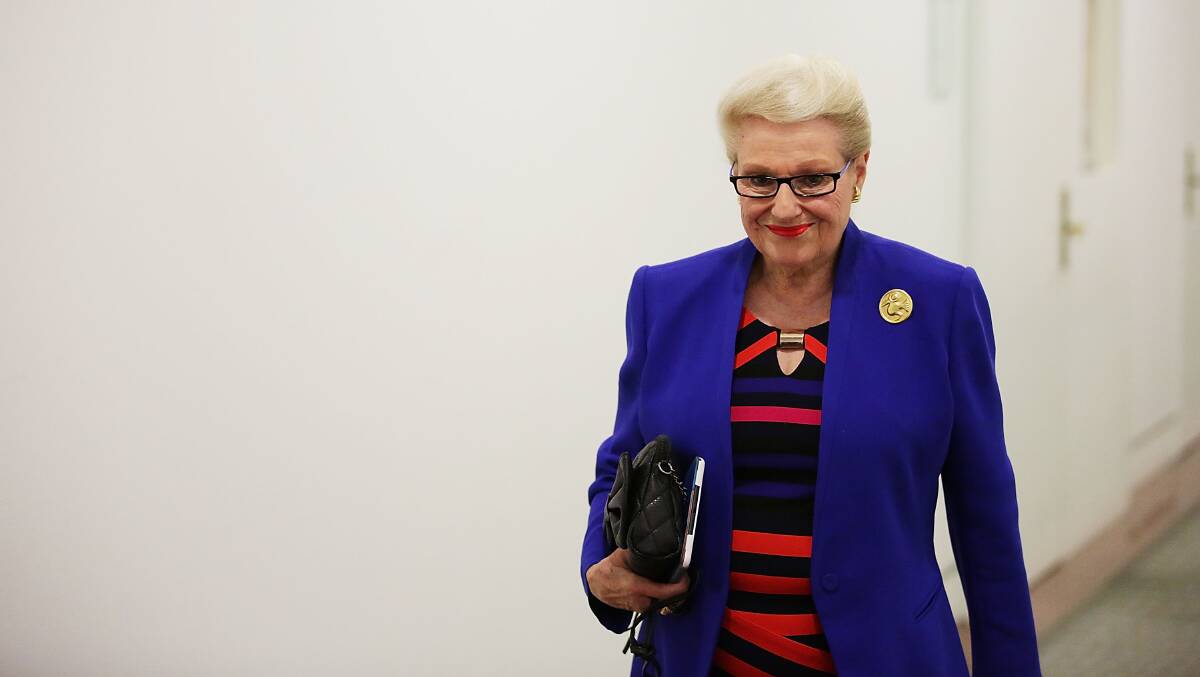 Former speaker Bronwyn Bishop was embroiled in controversy after using taxpayers' money to charter a helicopter to get to a Liberal fundraiser. Picture: Getty Images