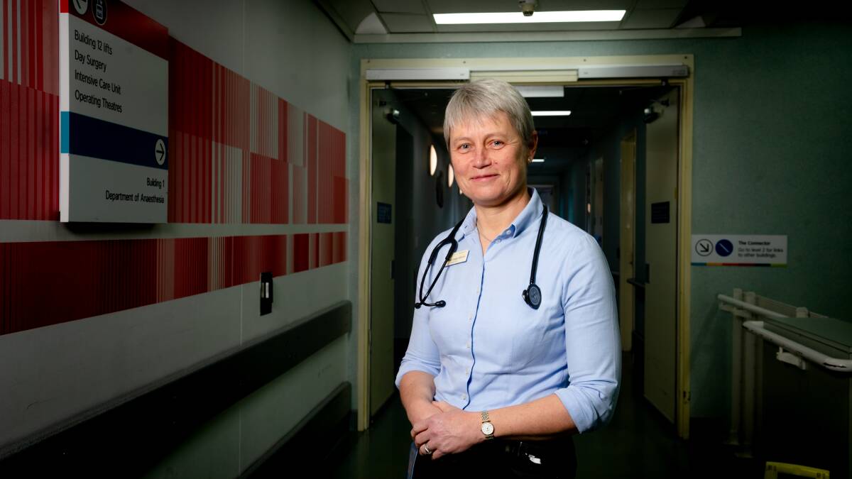 Professor Imogen Mitchell at The Canberra Hospital. Picture: Elesa Kurtz