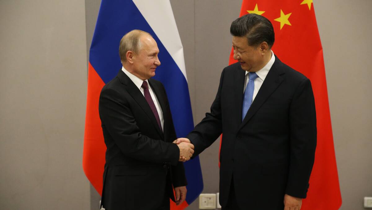 Vladimir Putin and Xi Jinping met this year. Picture Getty Images