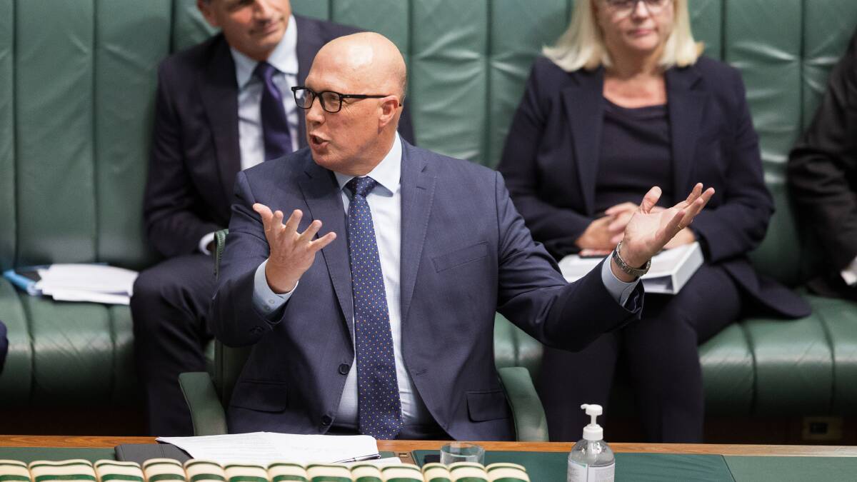 Peter Dutton has doubled-down on the Coalition's conservatism in the frontbench reshuffle. Picture by Sitthixay Ditthavong