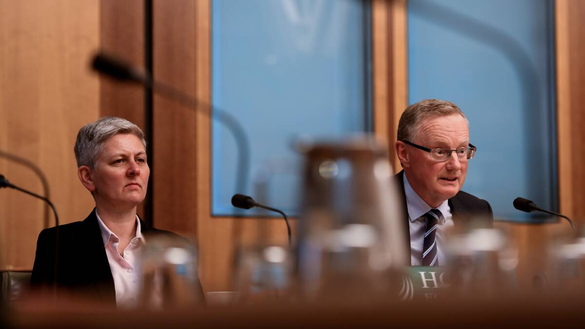 Reserve Bank assistant governor Luci Ellis and governor Philip Lowe. Picture: Getty Images