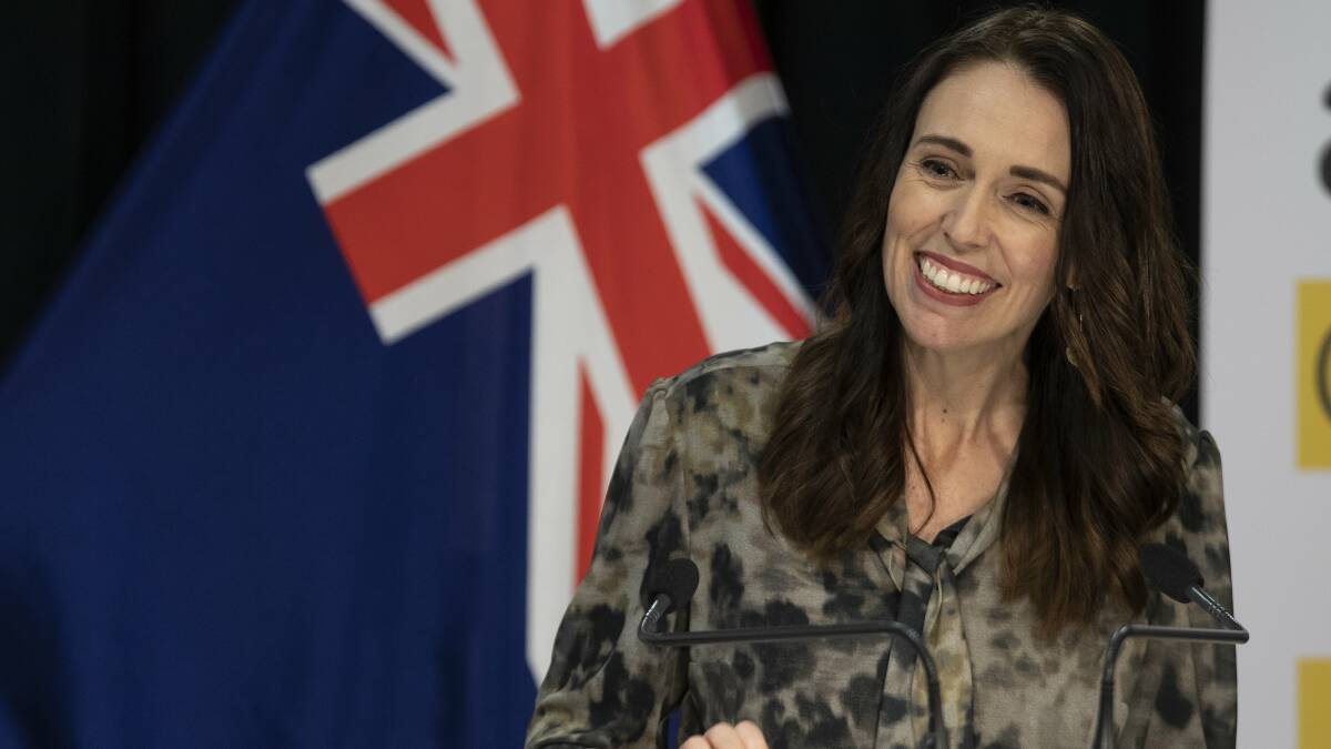 New Zealand Prime Minister Jacinda Ardern fronts the media at a COVID-9 press conference last week. Picture: Getty Images 