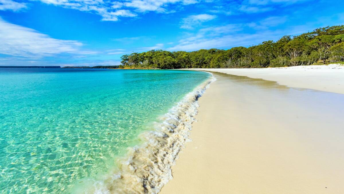 Green Patch, one of 16 other beaches at Jervis Bay with sand as white, if not whiter than Hyams Beach. Picture: Tim the Yowie Man