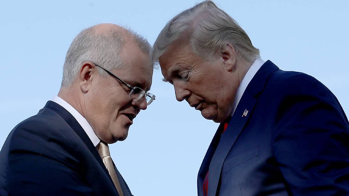Would Scott Morrison be a prop in Donald Trump's wider political game? Picture: Getty Images