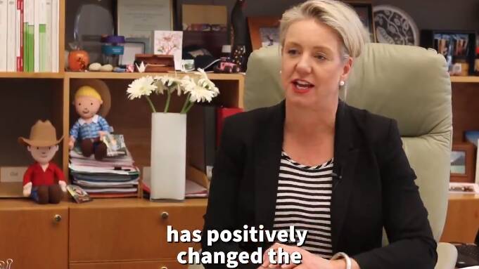 Nationals deputy leader Bridget McKenzie features heavily in the centenary video. 