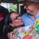 Linda Burney embraces Australian Prime Minister Anthony Albanese during this year's Garma Festival. Both Burney and Albanese are vocal supporters of a referendum on a Voice. Picture: Getty Images