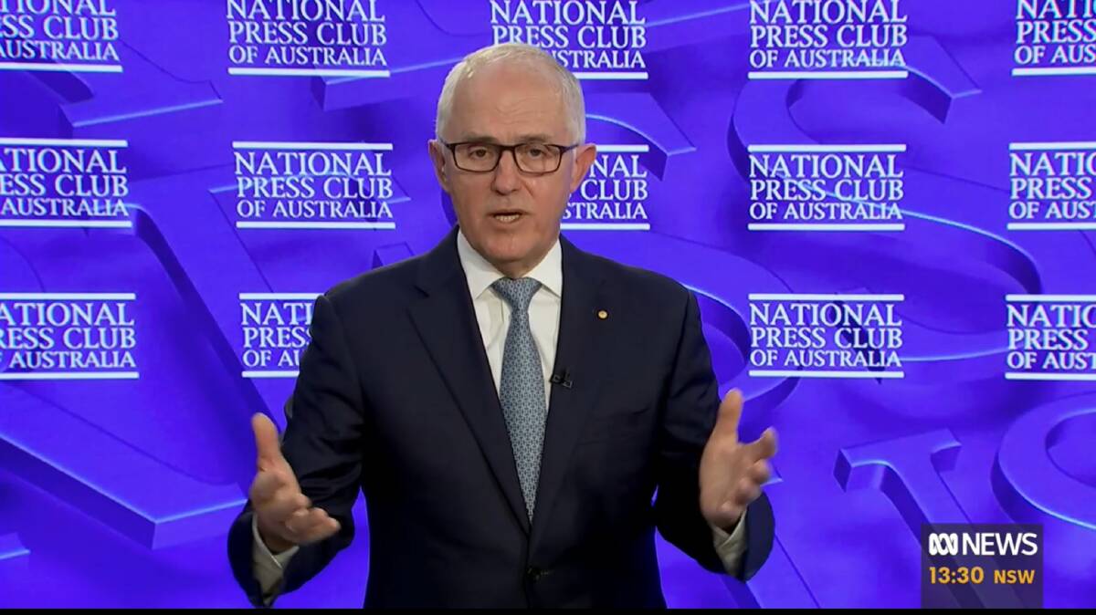 Malcolm Turnbull was scathing of the federal government's submarine deal with the US and UK. 