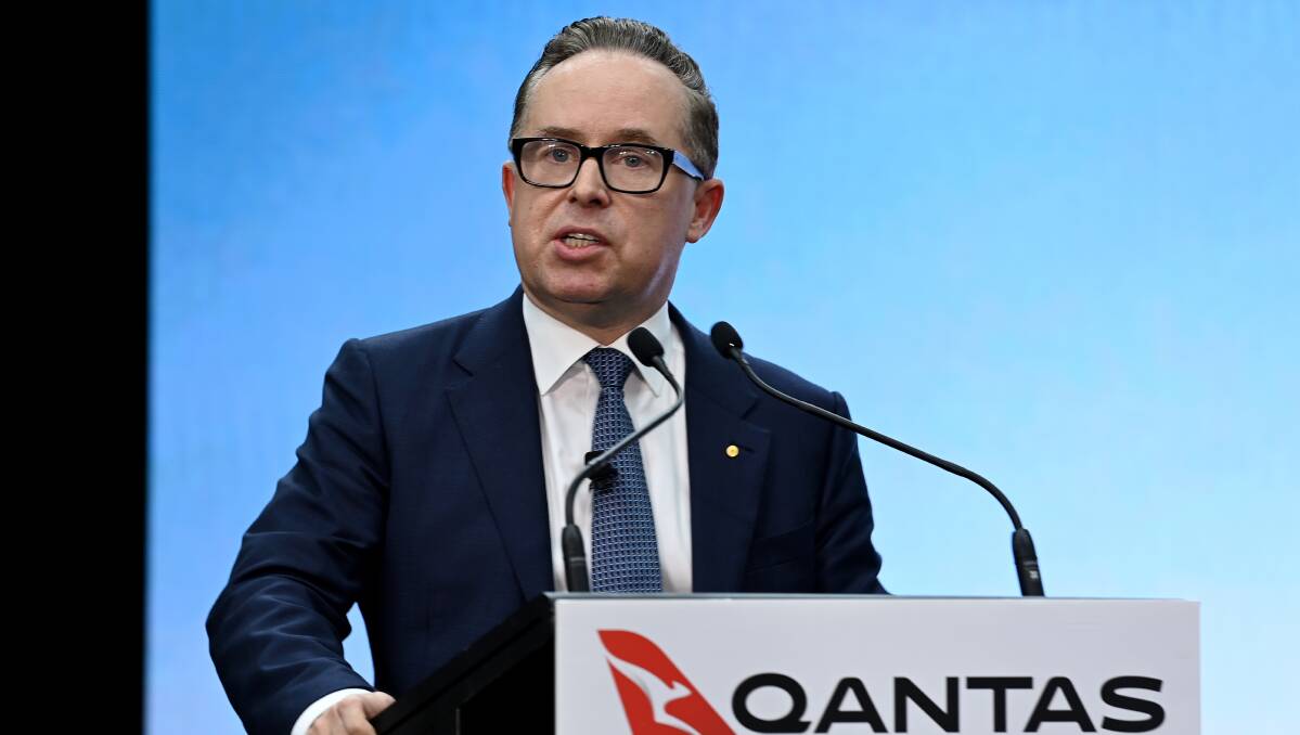 Qantas boss Alan Joyce blamed the airport mayhem on inexperienced travellers. Picture: AAP