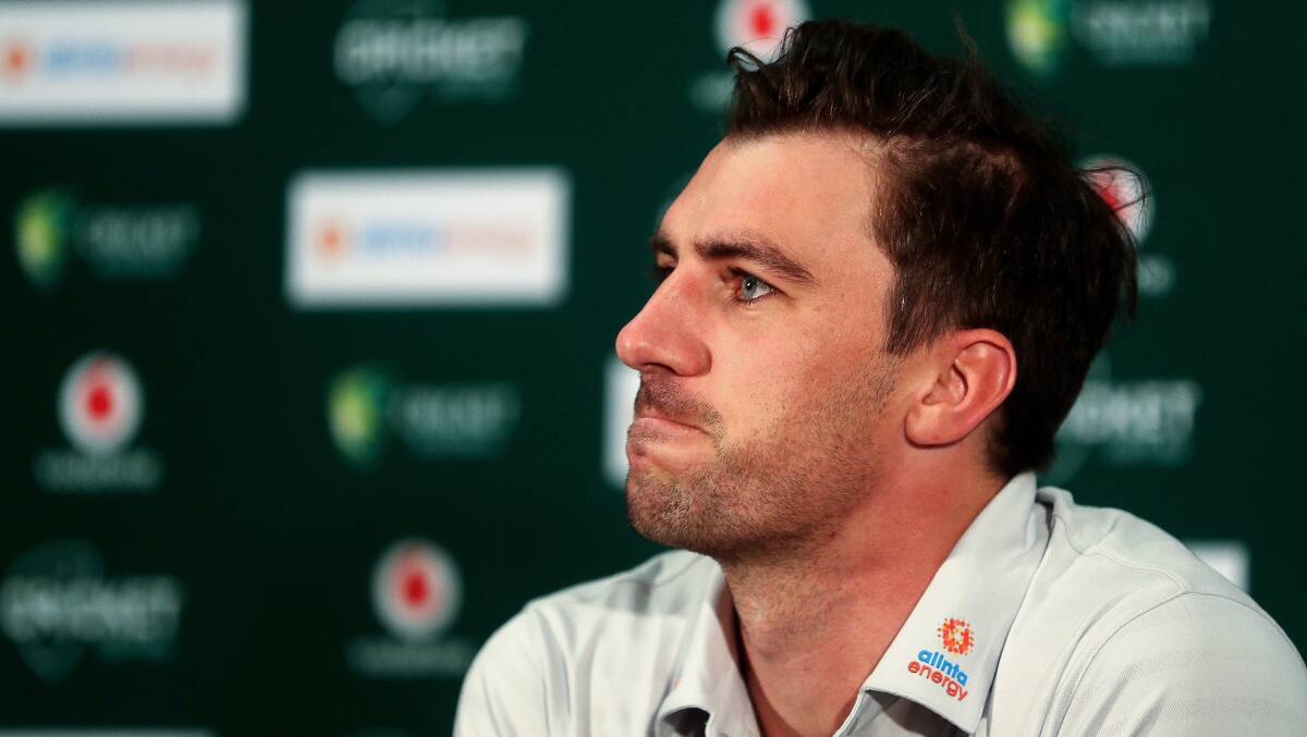 New Australian captain Pat Cummins is out of the second Test. Picture: Getty Images