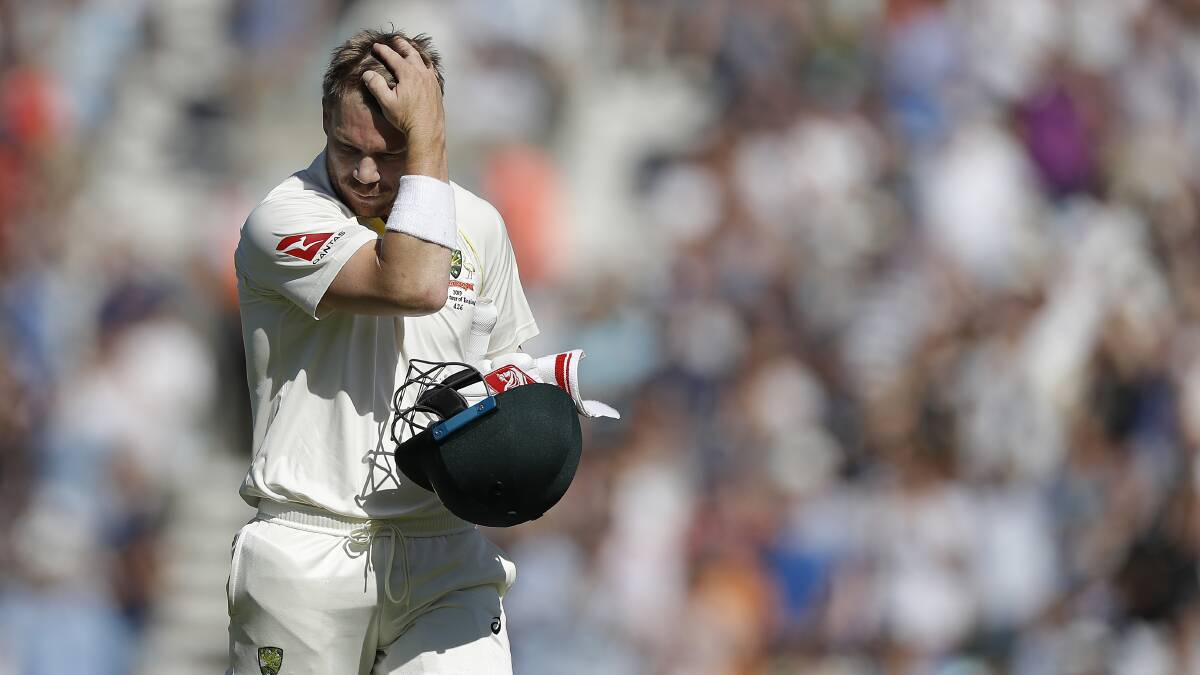 David Warner was dismissed cheaply again in the second innings of the fifth Test. Picture: Getty Images