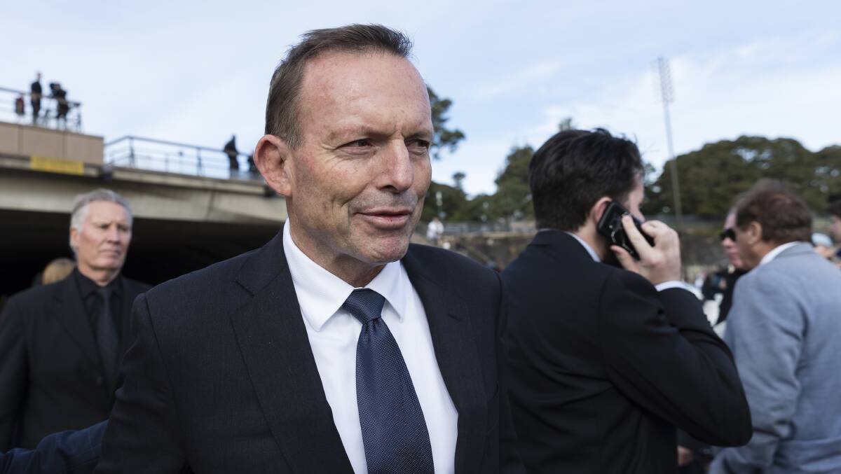 Tony Abbott benefitted from the Samuel Griffith Society in 2016. Picture: Getty Images