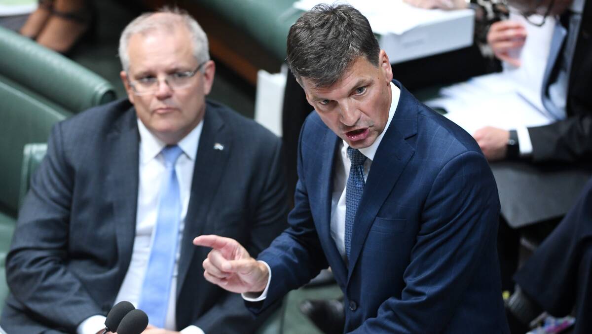 Don't be fooled by the jargon used by Prime Minister Scott Morrison and Minister for Energy and Emissions Reduction Angus Taylor. Picture: Getty Images