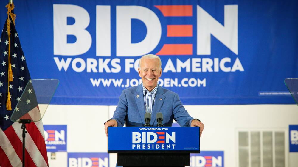 Unlike some of his rivals, Democrat candidate Joe Biden does not have to return to Washington for the trial. Picture: Shutterstock