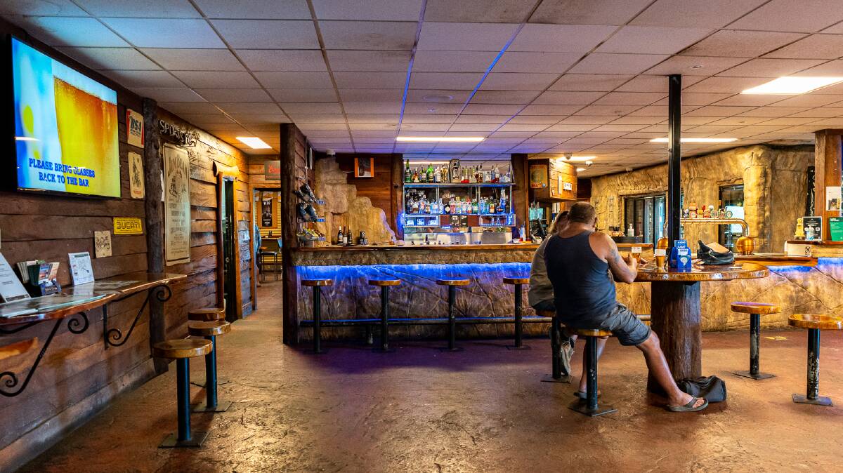 The main bar at the Darwin River Tavern, which has fantastic pub meals. Picture: Michael Turtle