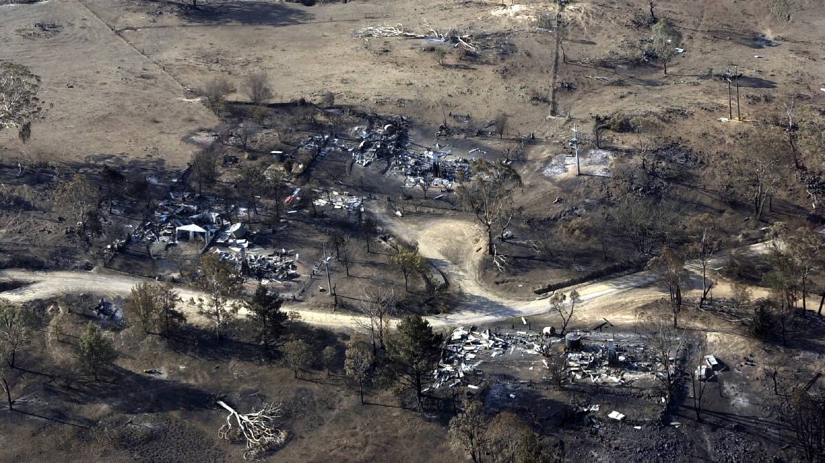 Pierce's Creek Forestry settlement was completely destroyed. Picture by Graham Tidy