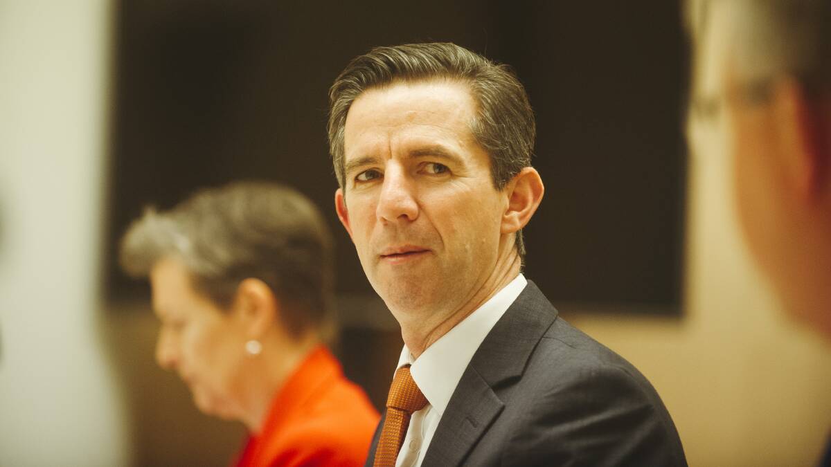 Simon Birmingham's reasoning on the car-park rorts scandal doesn't add up. Picture: Dion Georgopoulos