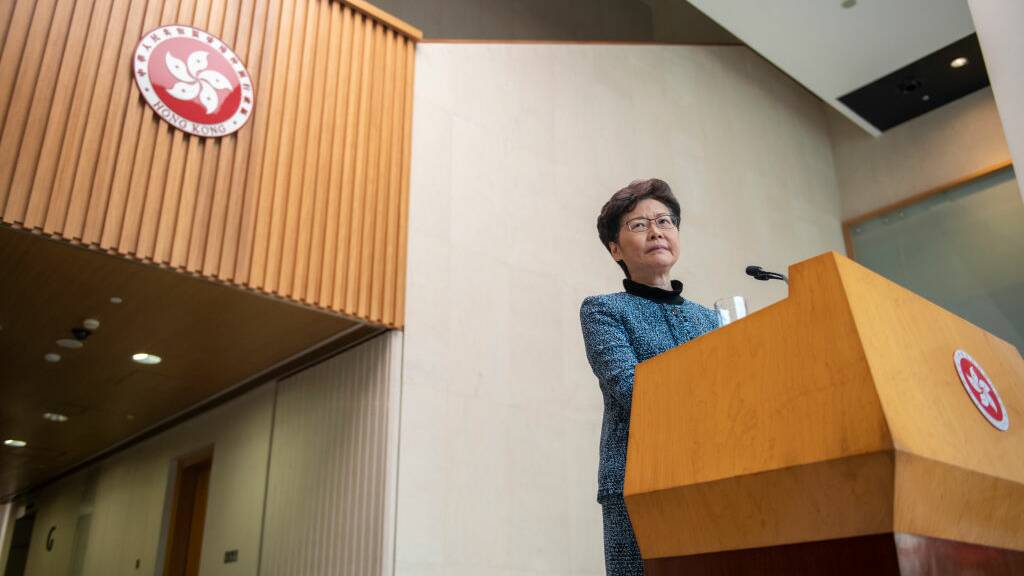 How long will Hong Kong Chief Executive Carrie Lam last in 2020? Picture: Getty Images