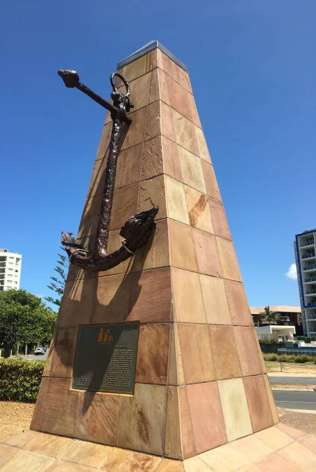 Memorial to the Coolangatta on the beach promenade near Coolangatta, Queensland. Picture: Tim the Yowie Man