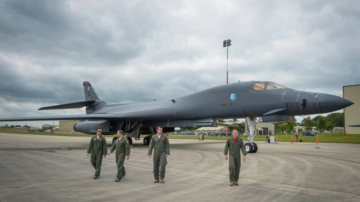 A B-1B Lancer at RAF Fairford. Picture Getty Images