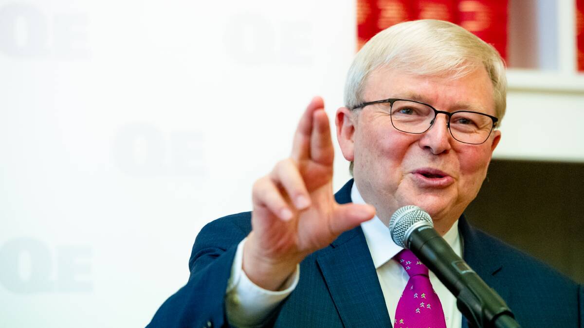 Former prime minister Kevin Rudd has had enough of the foreign influence register. Picture by Elesa Kurtz