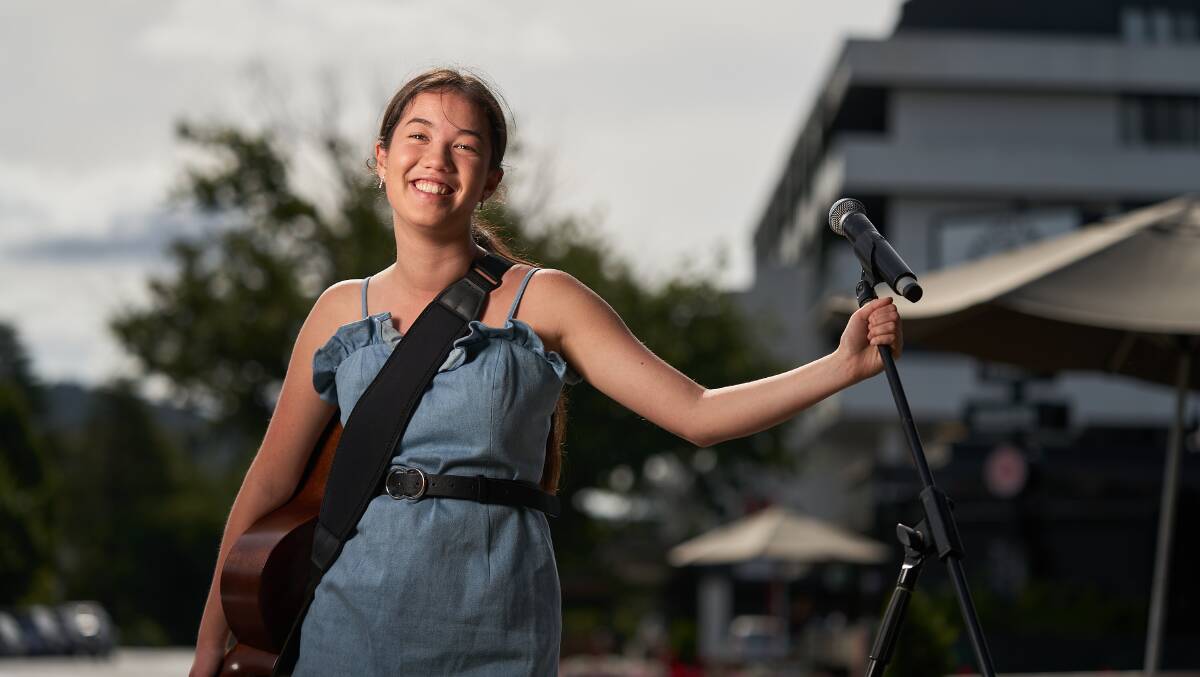 Canberra-based musician Lucy Sugerman performed on New Year's Eve. Picture: Matt Loxton