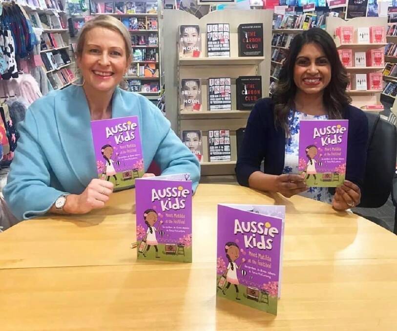 Canberra creators Tania McCartney and Jacqueline de Rose-Ahern with their new book Meet Matilda at the Festival. Picture: Supplied