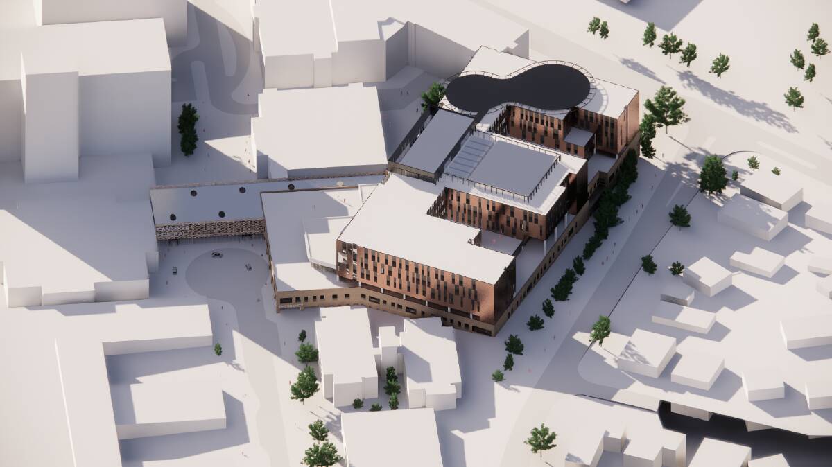 A render of the proposed Canberra Hospital expansion published the ACT government. Picture: Supplied