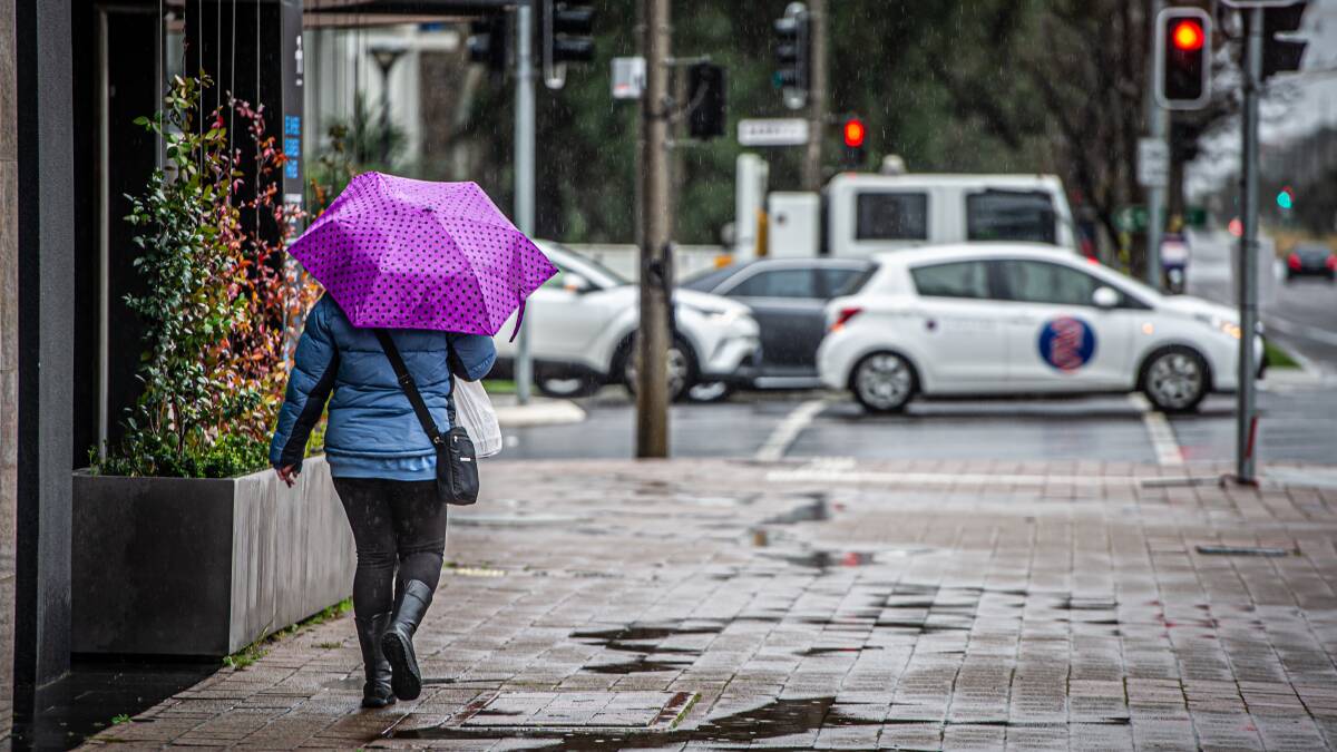 Canberra can expect wet conditions until the end of Thursday. Picture: Karleen Minney