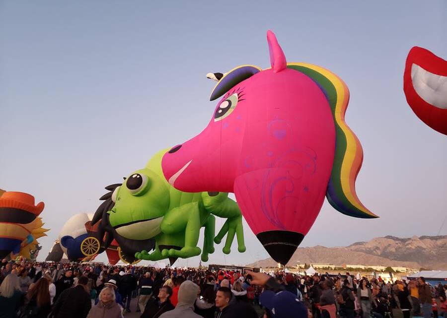 Allycorn, the pink unicorn hot air balloon, will take to Canberra's skies at the Canberra Balloon Spectacular. Picture: Supplied