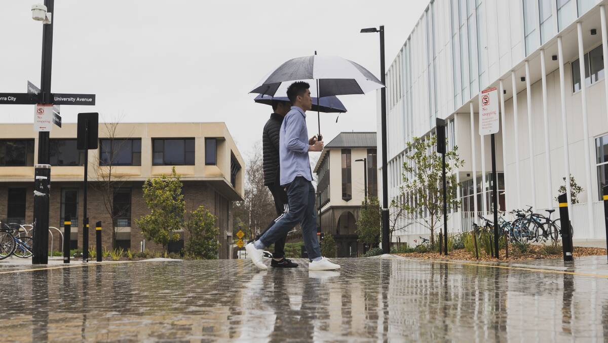 Canberra will be rainy while ACT election day gets underway. Picture: Dion Georgopoulos 
