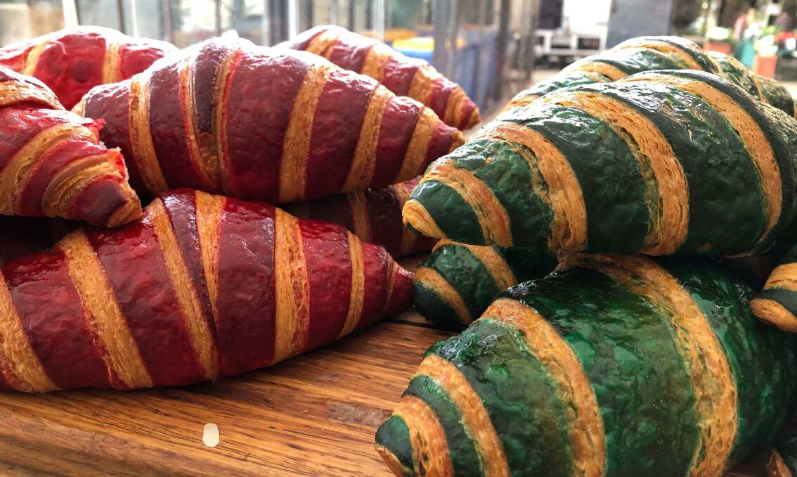 Colourful croissants for sale. Picture: Supplied