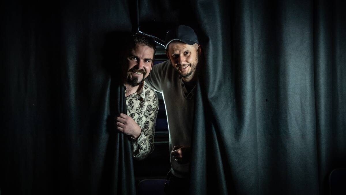 Rebus Theatre Project facilitator Sammy Moynihan and creative producer Ben Drysdale. Picture: Karleen Minney
