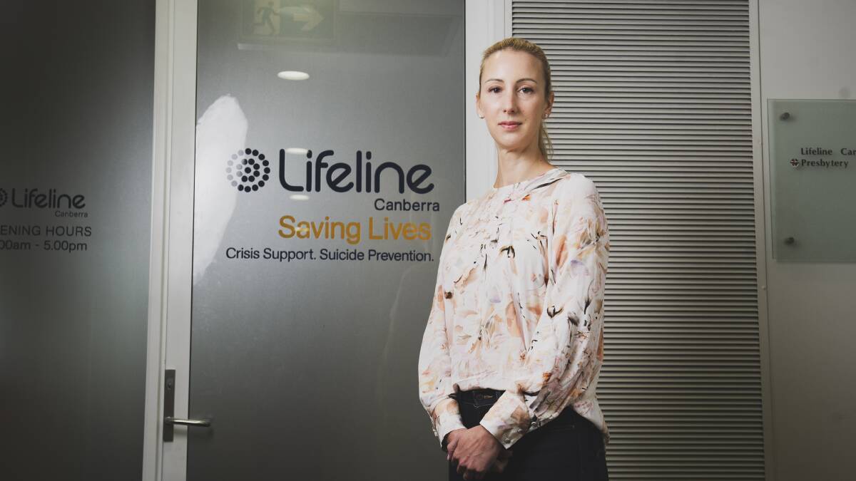 Lifeline Canberra chief executive Carrie-Ann Leeson. Picture: Dion Georgopoulos