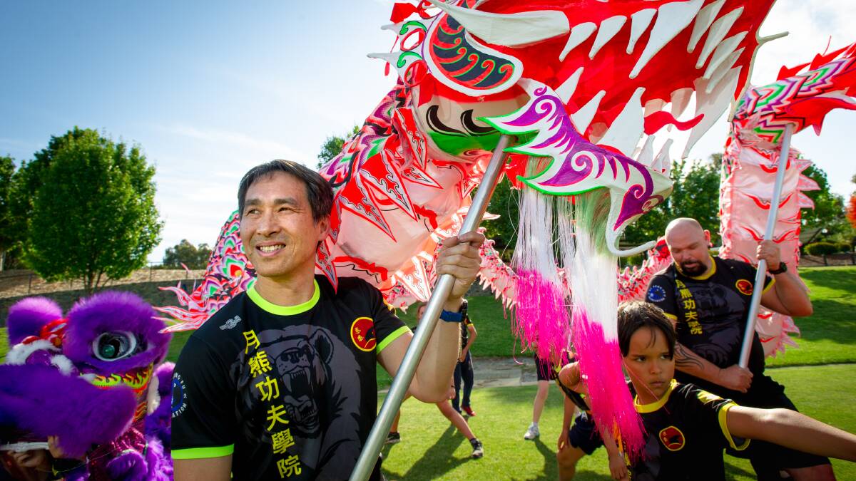 Canberra Dragon Dance and Yut Hung Kung Fu founder Dr Wilson Lo. Picture: Elesa Kurtz